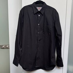 COMME des GARÇONS X H&M Men's Black Button-Down Shirt size Medium NWT